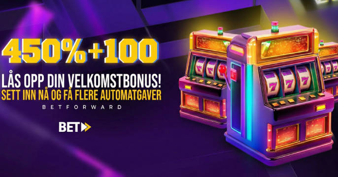 BetForward velkomstbonusbanner for norske spillere